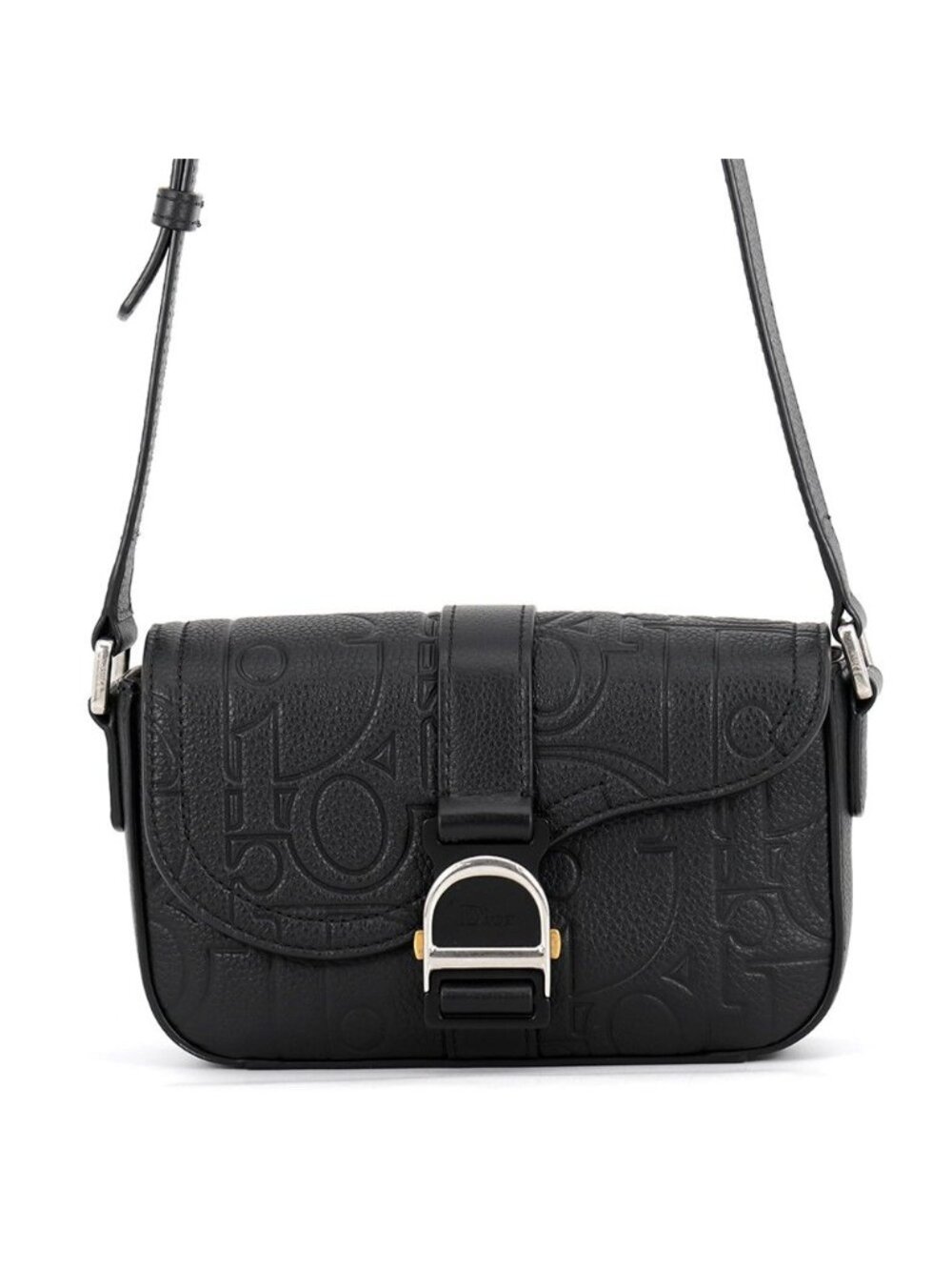 Dior Shoulder Bag Saddle Heritage Black